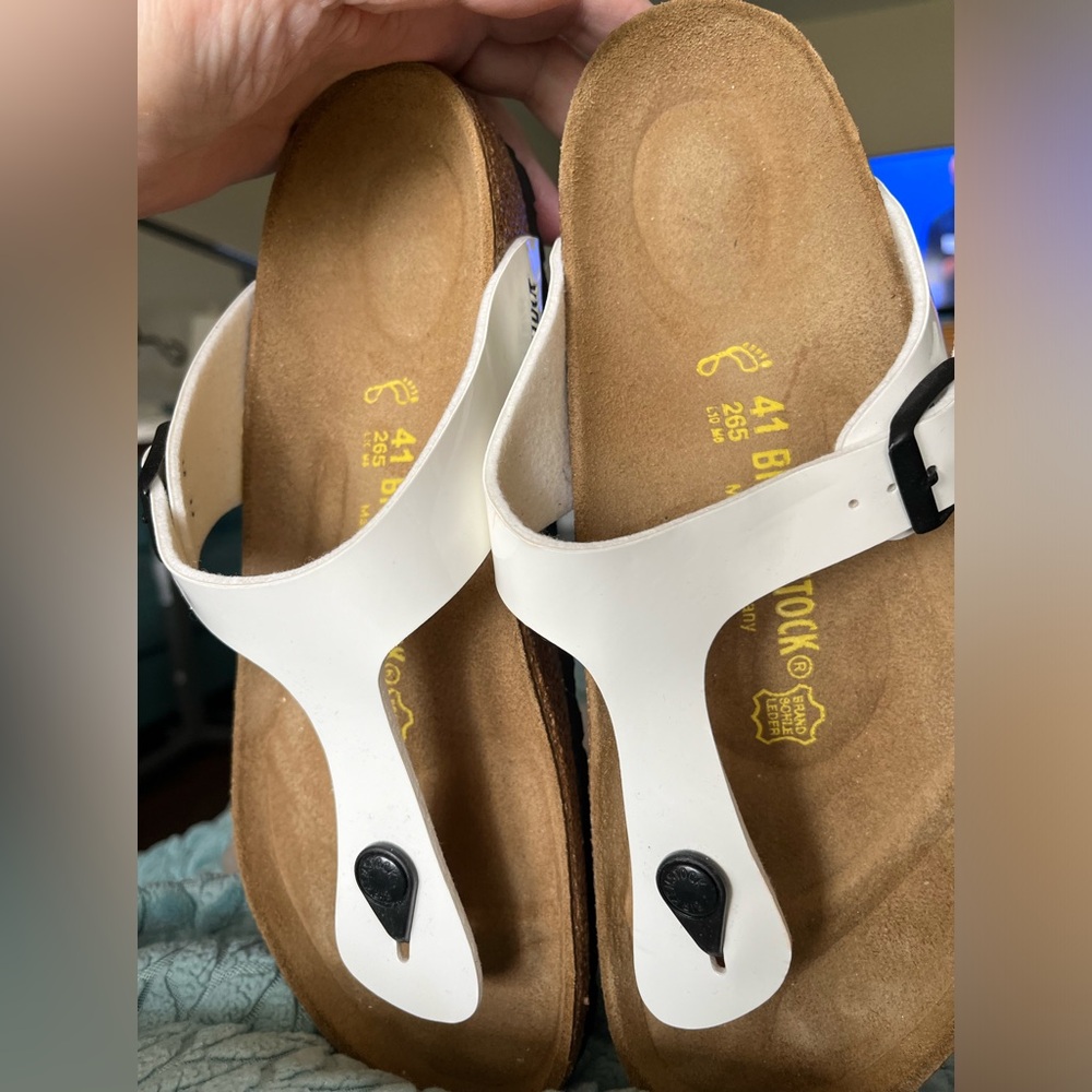 Birkenstock- White sandals
